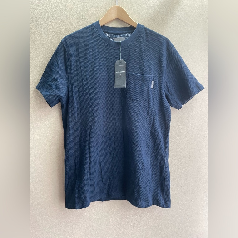New Peter Werth Men Crew Neck Shirt Size Medium